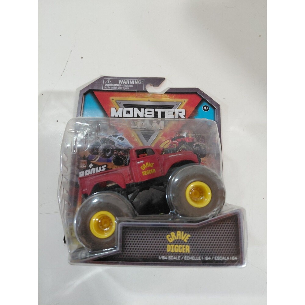 NIP Spinmaster Monster Jam 1 :64 Die Cast Grave Digger Mud Racer Monster Truck - Picture 2 of 6